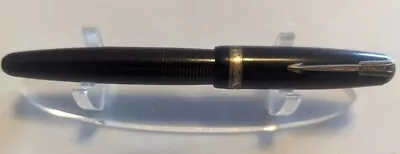 Vintage Black Parker Blue Diamond Vacumatic 14K Nib Vacuum Fill Fountain Pen • $19.95