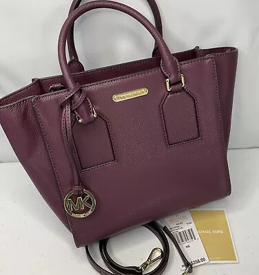 Michael Kors Selby Handbag Saffiano Leather Medium TZ Satchel Crossbody Bag NWT • $129.99