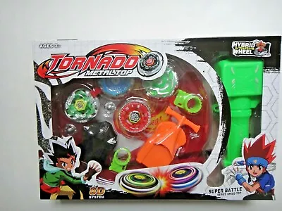 4D Metal Master Fusion Fight Beyblade Launcher Grip String Super Battle Toy Set • $9.91