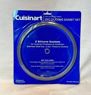 NEW! Cuisinart (2 Pack) CPC22-SG2PK 6 / 8 Quart Pressure Cooker Silicone Gasket • $9.99