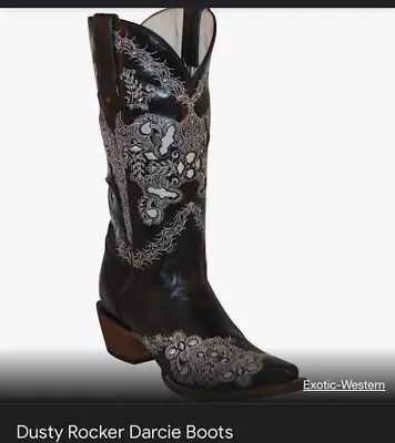 New In Box Dusty Rocker Darcie Cowboy Boots Size 9 • £140.56