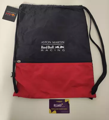 Aston Martin Red Bull Racing Drawstring Bag Red & Blue New With Tags • £9.99