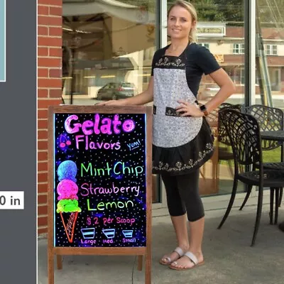 A-Frame Sign Sidewalk Chalkboard Freestanding For Restaurant Business Or Wedding • $69.91