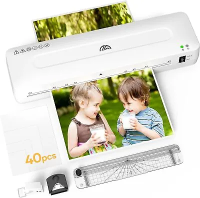 A3 Laminator Machine 13 Inches Hot And Cold + 40pcs Laminating Pouches For Home • £43.19