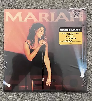 New / Sealed - MARIAH CAREY - HERO 7   VINYL  YELLOW 2 TRACK SINGLE  3000 COPIES • $27.99