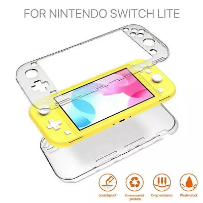 For Nintendo Switch Lite Transparent Clear Shockproof Protective Hard Case Cover • $10.99