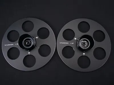 🦘STUDEVOX Pair 1/4 10.5'' Tape Reel +NAB ADAPTER For Reel To Reel Tape Recorder • $225.01