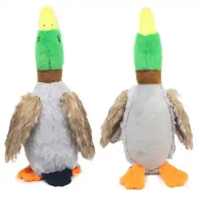 Pet Dog Puppy Mallard Duck Squeaker Sound Play Chew Soft Toy Gift UK Durable • £6.49