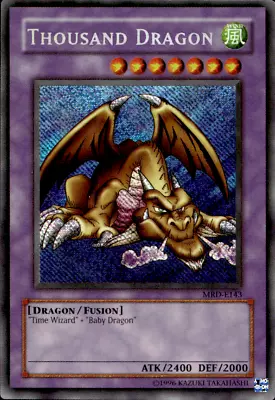 THOUSAND DRAGON MRD-E143 SECRET RARE MISPRINT SECRET UNL Yugioh • £10.49