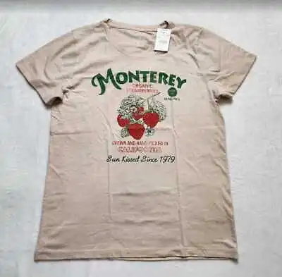 New Women's J Crew Factory Monterey California Strawberries Collector Tee • $39.99