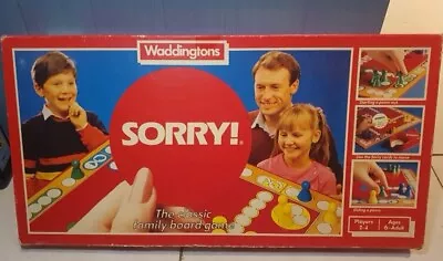 Vintage Sorry Board Game 1985 Waddingtons Games  • £10