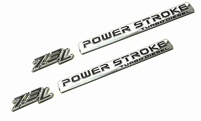 4pcs Chrome 7.3L Powerstroke Emblem For 7.3 L POWER STROKE Turbo Door Side Badge • $32.99