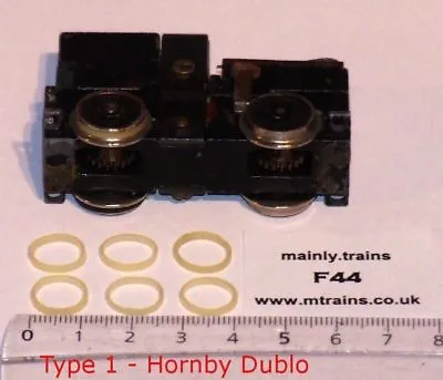 Hornby Dublo Traction Tyres (6 Off): Correct Flat Profile Spares.. • £6.30