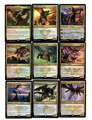 Five Color Dragon Deck - Custom MTG Magic The Gathering Many Rares Ready To Play • $79.99