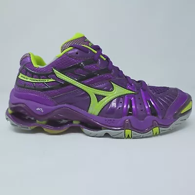 Mizuno Shoes Womens 8 Wave Tornado 7 Athletic Runing Sneakes Purple 430142 6030 • $19.24