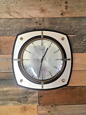 Mid Century 60's 70's Metamec Quartz Wall Clock Kitchen Office Vintage Retro  • £50