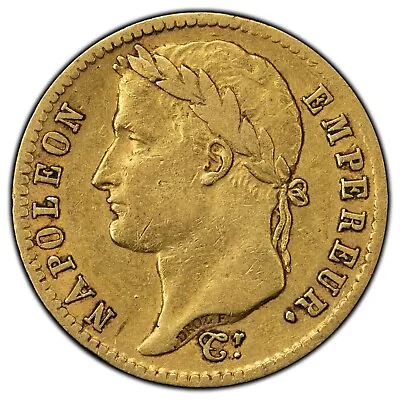 1812 W Lille France Napoleon 20 Francs Gold Coin - Napoleon I • $588.70