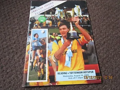 READING  V  TOTTENHAM HOTSPUR - SPURS  1988/9  MARTIN HICKS TESTIMONIAL - AUG 10 • $5.04