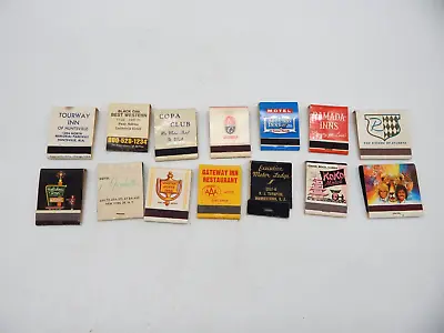 Vintage Lot Of 14 United States Hotel Motel Matchbooks Mostly Unstruck • $16.99