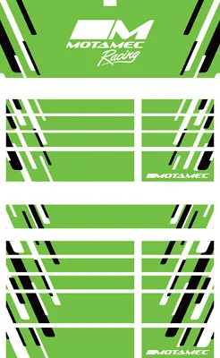 Motamec PRO94 Tool Chest Racing Green Magnetic Sticker Decal Set • $120.01