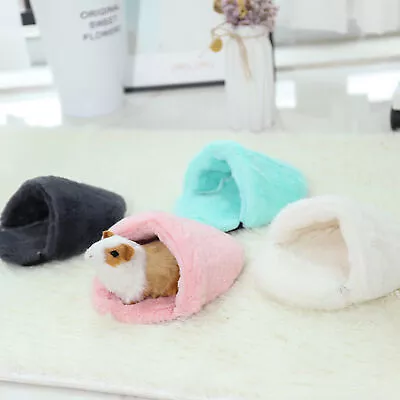 Comfortable Hamster Bed Protection Shelter Cozy Plush Nest Guinea Pig Hideout • $14.18