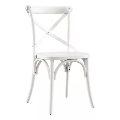 Modway Gear Modern Style Elm Wood Dining Side Chair In White Finish • $126.54