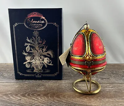 Platinum Polonaise Heirlooms 12 Days Christmas Egg Mostowski Two Turtle Doves • $199.99