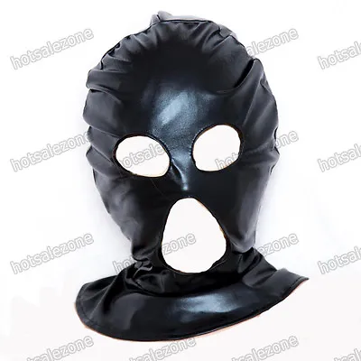 £8.39 • Buy Fanatical Spandex With Latex Hood Nose Eyes Mouth Open Headgear