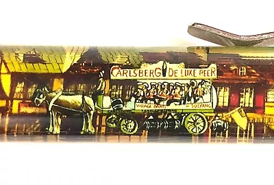 Solvang Carlsberg Beer Floaty Pen Moving Beer Band Wagon Danish Street Vtg • $37.99