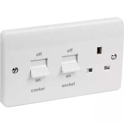 MK 45A Cooker Unit 45A DP Switch & 13A Socket • £17.95