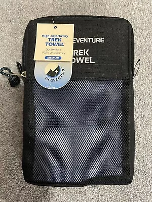 Lifeventure Medium Trek Towel In Pouch With Tags Medium Size 40 X 90 Cm • £10