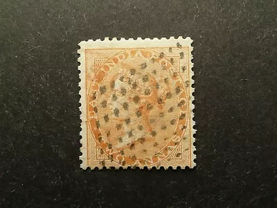 INDIA USED IN BURMA QV 2a ORANGE (1865) STAMP - INTERESTING • $1.22