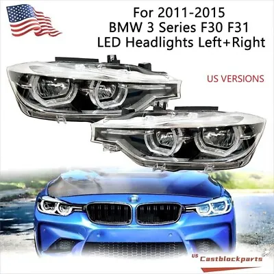 For 2016-2019 BMW 3 Series F30 F31 330 Headlight LED W/O AFS Left+Right Pair • $700