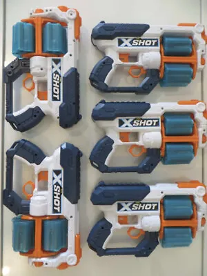 6 Nerf Guns With 144 Bullets • $57