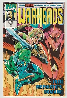 1992 Marvel Comics WARHEADS #6 Comic Book MEPHISTO • $1.90