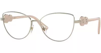 Versace VE1284 1490 Eyeglasses Women's Light Gold Full Rim Cat Eye 55mm • $109.95