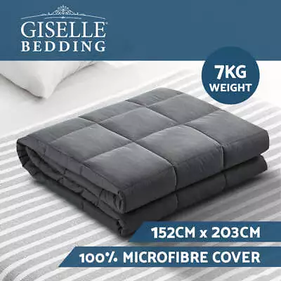 Giselle Weighted Blanket 7KG Gravity Blankets Deep Relax Sleeping Relief Adult • $62.95