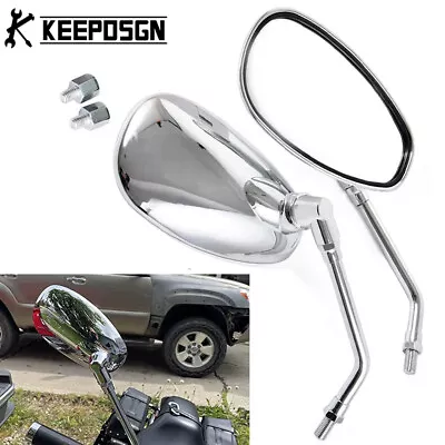 Motorcycle Motorbike Rear View Side Mirrors 10mm For Suzuki Boulevard M109R M50 • $24.99