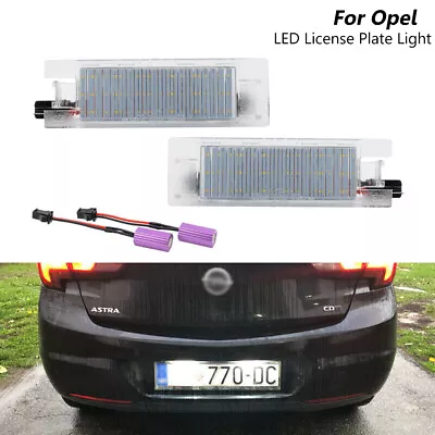 2x CANbus LED License Plate Light For Vauxhall Opel Corsa C D Astra H J Insignia • $11.99