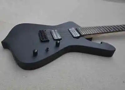 8 Strings Matte Black Electric Guitar With Maple NeckHH PickupsOffer Customize • $399