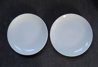 Russell Wright 1950's Modern Iroquois Casual China White 6 Inch Side Plates (2) • $24.99