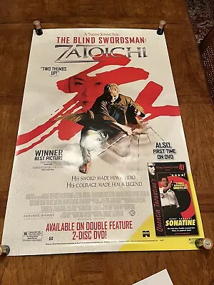 The Blind Swordsman: Zatoichi 26 X40  Movie Poster Never Hung • $11.50