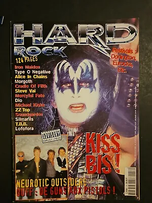 Hard Rock Magazine Sept 1996 Kiss Iron Maiden Posters Of Steve Vai & Red Hot • $8.99