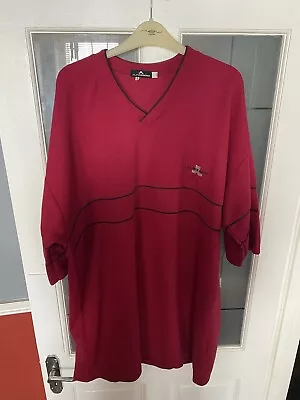 £9.99 • Buy J.Lindeberg V-Neck Fine Cotton Men Jumper Casual Red Size 4XL