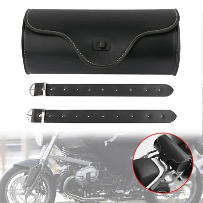 Motorcycle Fork Bag Front&Tail&Side Luggage Tool Saddlebag PU Leather For Harley • $18.99