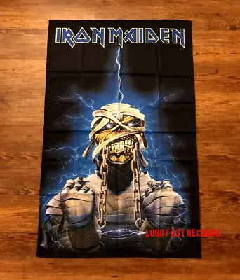 IRON MAIDEN - POWERSLAVE FABRIC POSTER FLAG BANNER TAPESTRY Official Licensed • $24.99