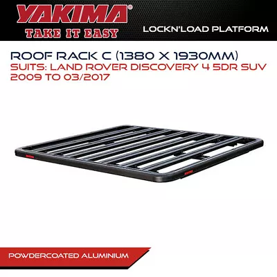 Yakima Roof Rack C Fits Land Rover Discovery 4 5 Door SUV 2009-03/17 1380x1930mm • $1280.99