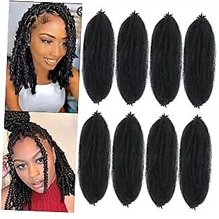  12 Inch Springy Afro Twist Hair 8 Packs 12 Inch (Pack Of 8) 1B# Marley Twist • $28.10