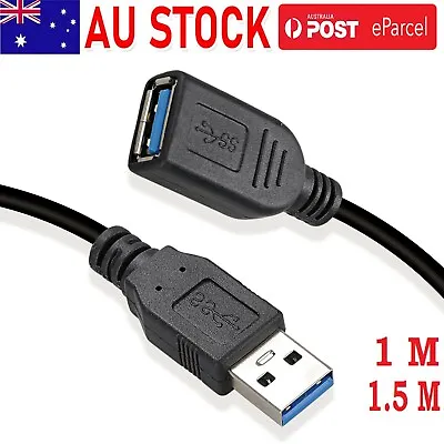 $7.99 • Buy USB 3.0 Extension Extender Cable Cord M/F Standard Type A Male To Female Cable