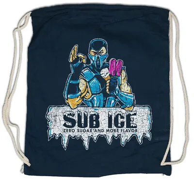 Sub Ice Drawstring Bag Mortal Fun Cream Maker Sub-Zero Kombat Gamer Gaming Game • £20.39